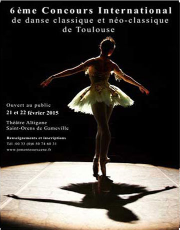 Affiche Concours de danse classique de Toulouse